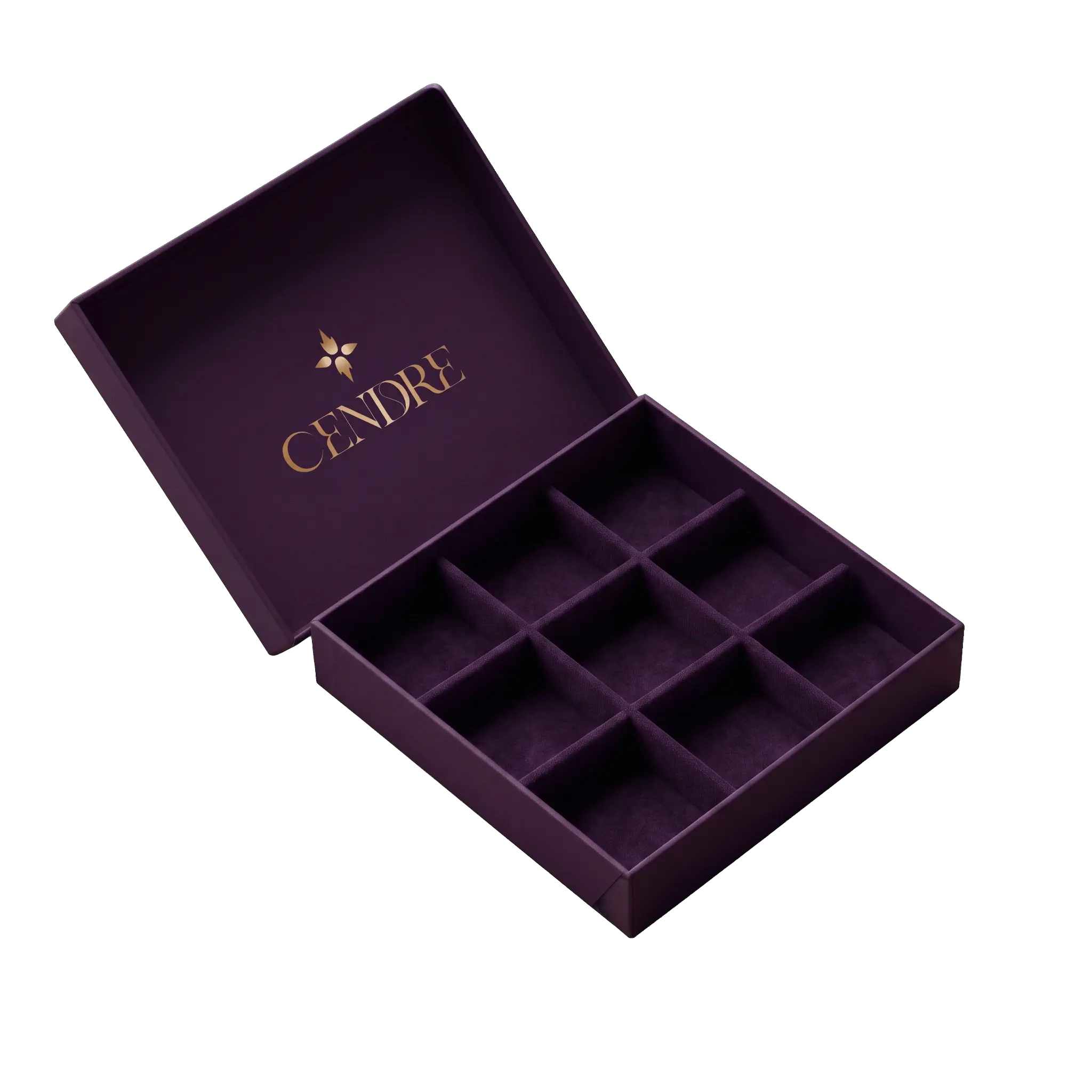 Empty Cendre chocolate box