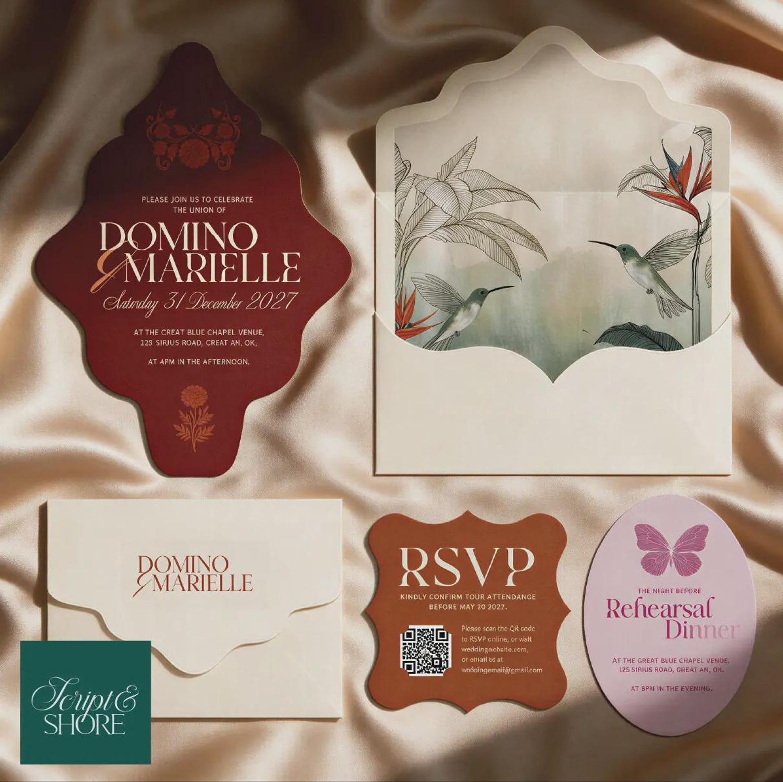 Casa de Flores invitation detail